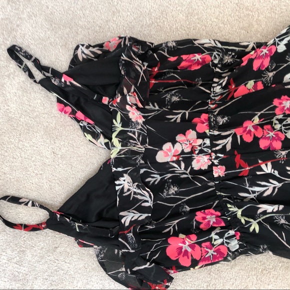 Express Womens Sundress XS Floral Spaghetti strap - Picture 2 of 11